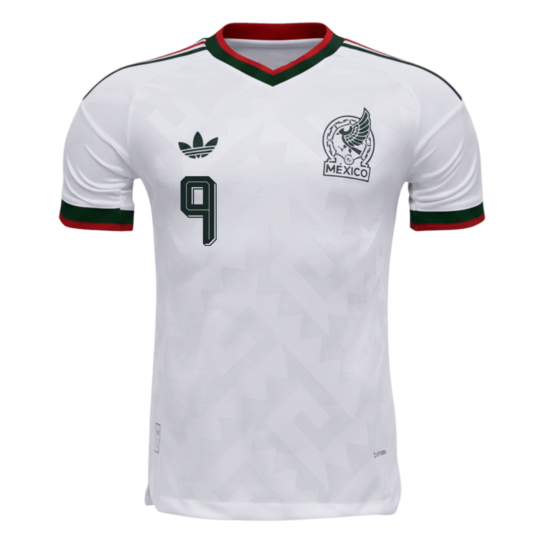 Mexiko Tröja RAÚL #9 2026 Borta Autentisk Vit-9
