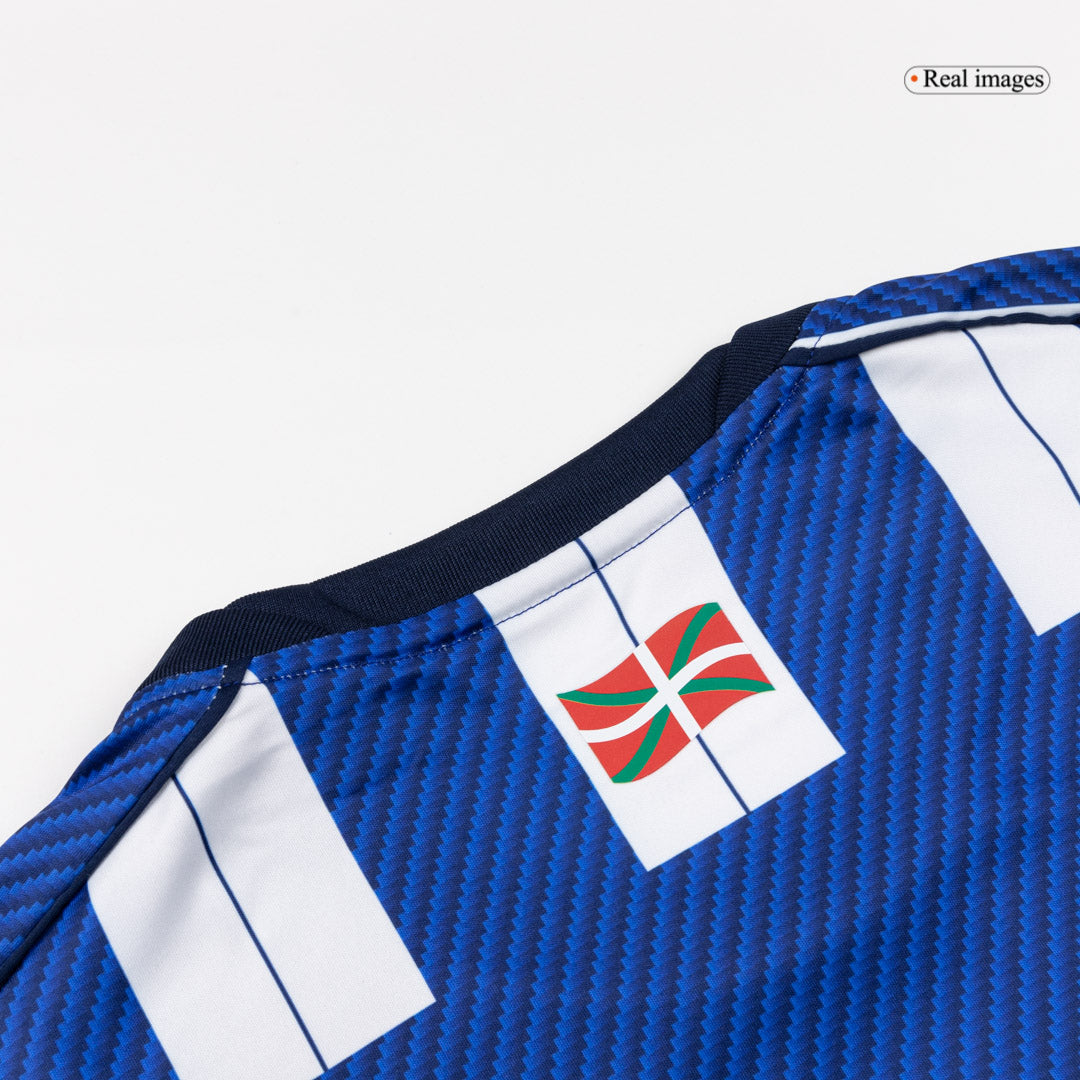 Real Sociedad Tröja 2025/26 Hemma Blå & Vit-3