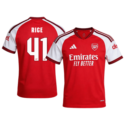 Arsenal Tröja RICE #41 2026/27 Hemma Röd - UCL