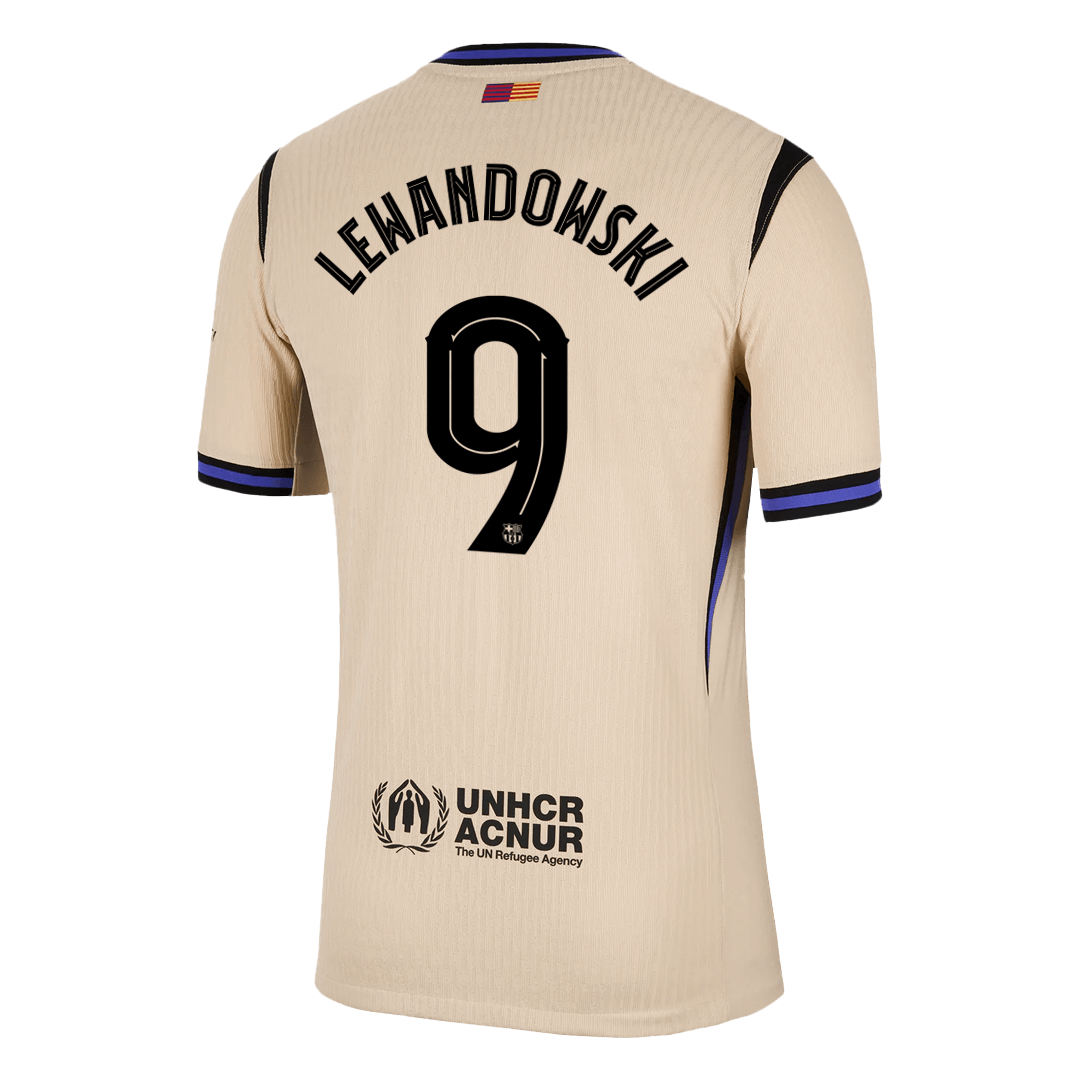Barcelona Tröja LEWANDOWSKI #9 2025/26 Borta Gul - UCL