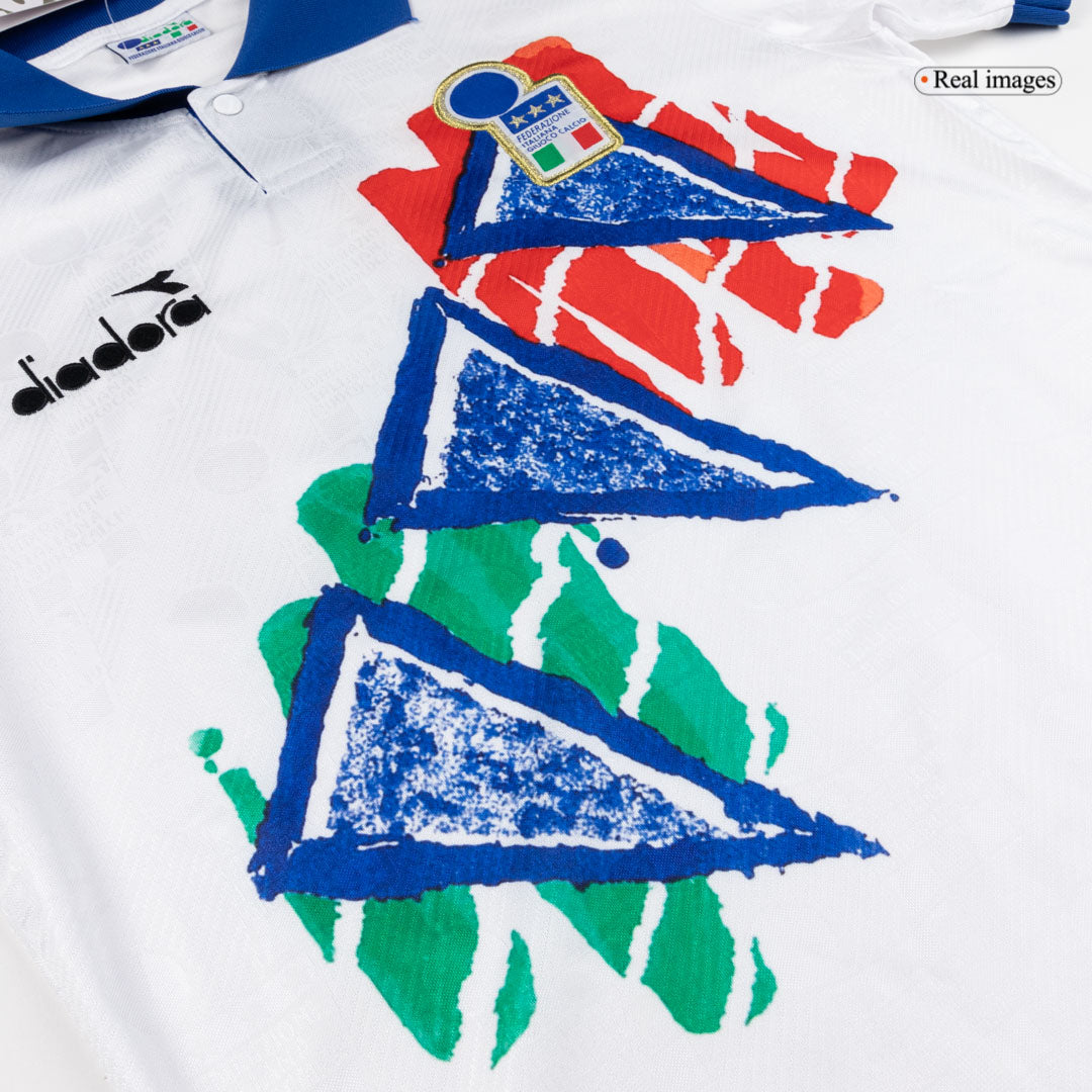 Italien Före matchtröja 1994 Retro Tröja
 Vit