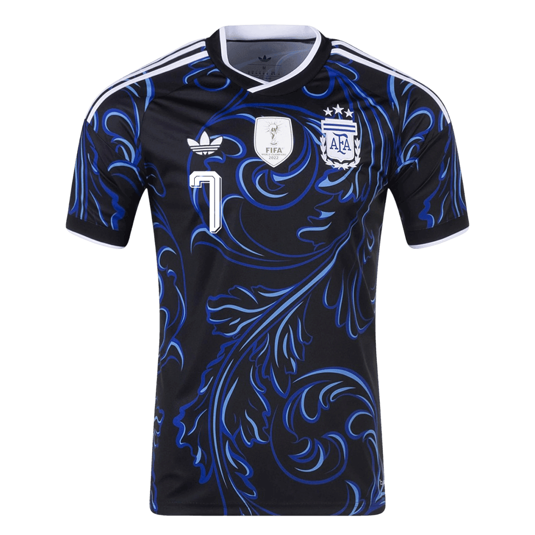 Argentina Tröja DE PAUL #7 2026 Borta Svart