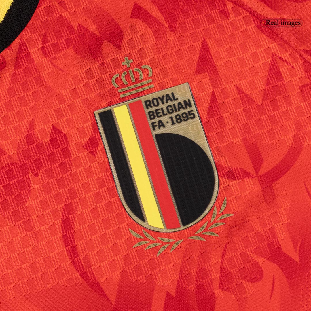 Belgien Tröja DE BRUYNE #7 2026 Hemma Autentisk Röd-6