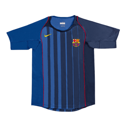 RONALDINHO #10 Barcelona Bortatröja 2004/05 Retro Tröja
 Blå-8
