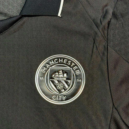Manchester City Tröja HAALAND #9 2025/26 Borta Svart-3