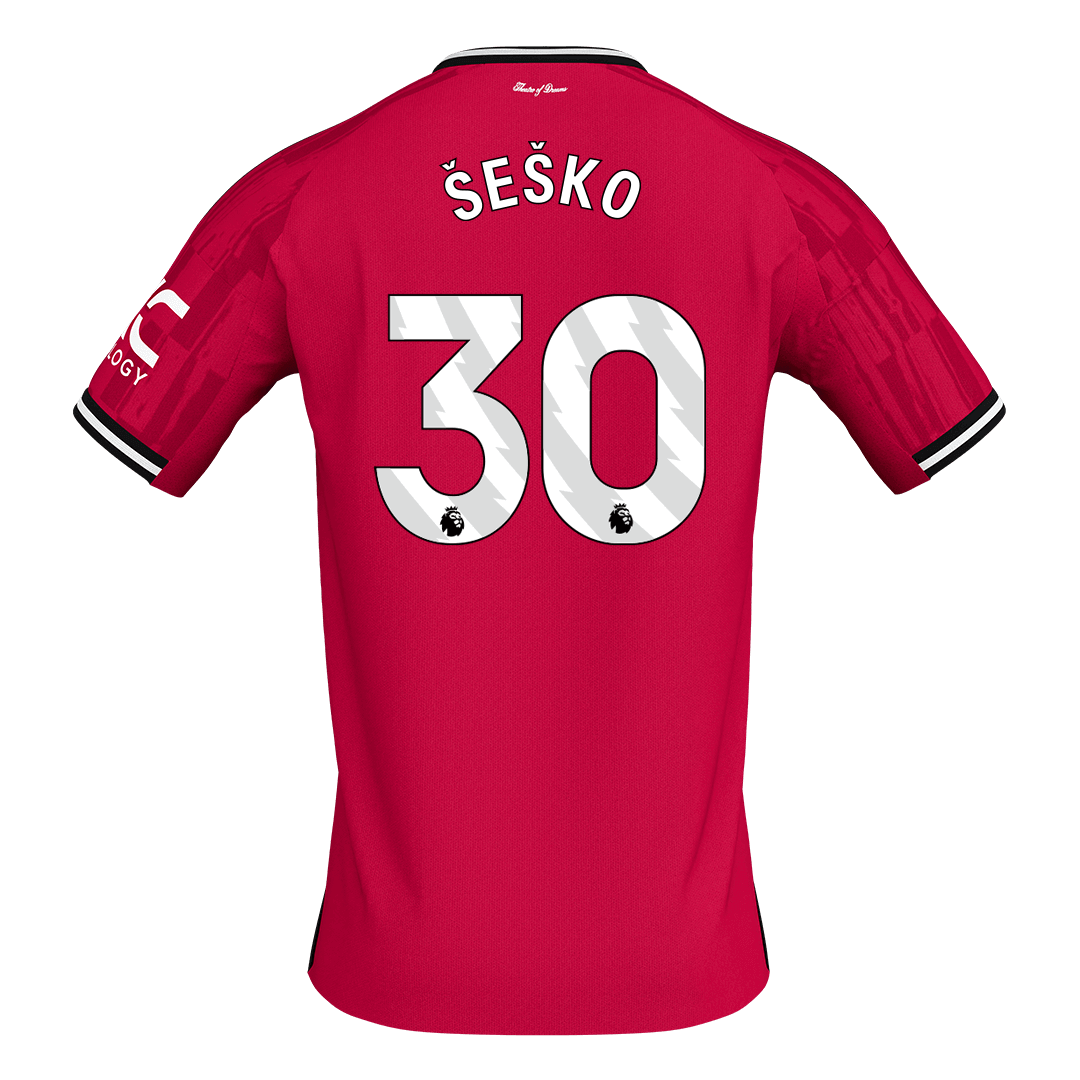 ŠEŠKO #30 Manchester United Tröja 2025/26 Hemma Premium Röd-9