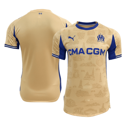 Marseille Tröja 2025/26 Fourth Away Autentisk Gul-10