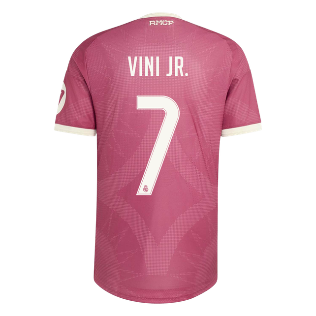 Real Madrid Tröja VINI JR. #7 2026/27 Tredje Autentisk Rosa