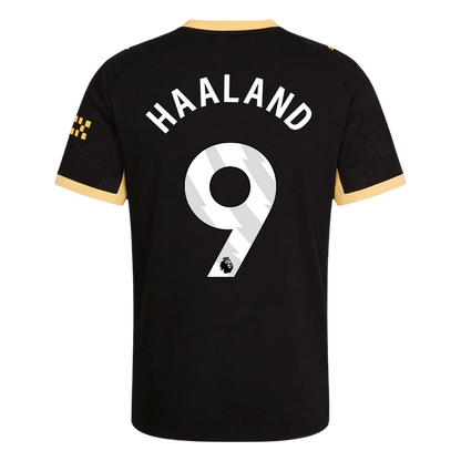 Manchester City Tröja HAALAND #9 2026/27 Borta Autentisk Svart-3
