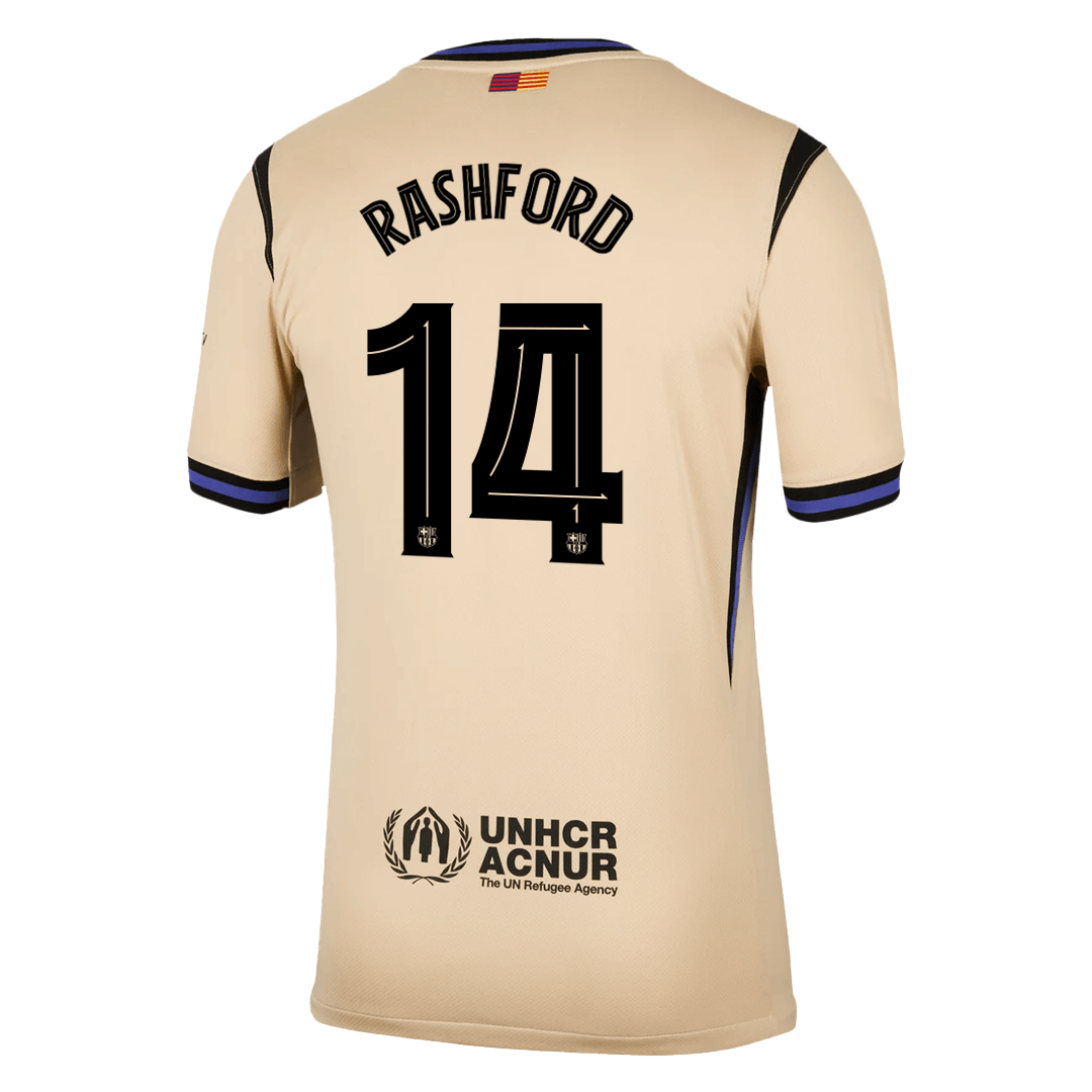 Barcelona Tröja RASHFORD #14 2025/26 Borta Gul - UCL