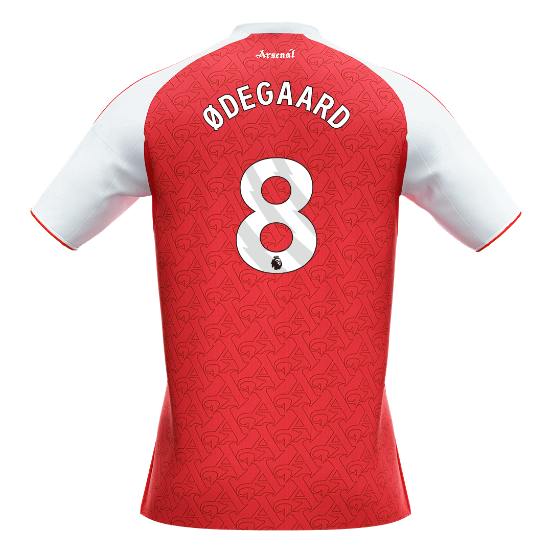 ØDEGAARD #8 Arsenal Tröja 2025/26 Hemma Premium Röd-10