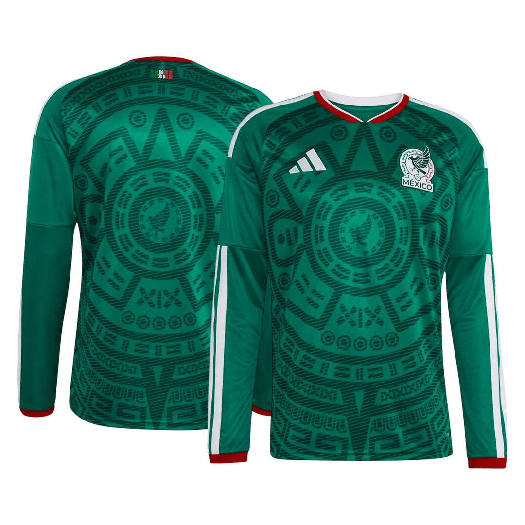 Mexiko Tröja 2026 Hemma Långärmad Grön-8