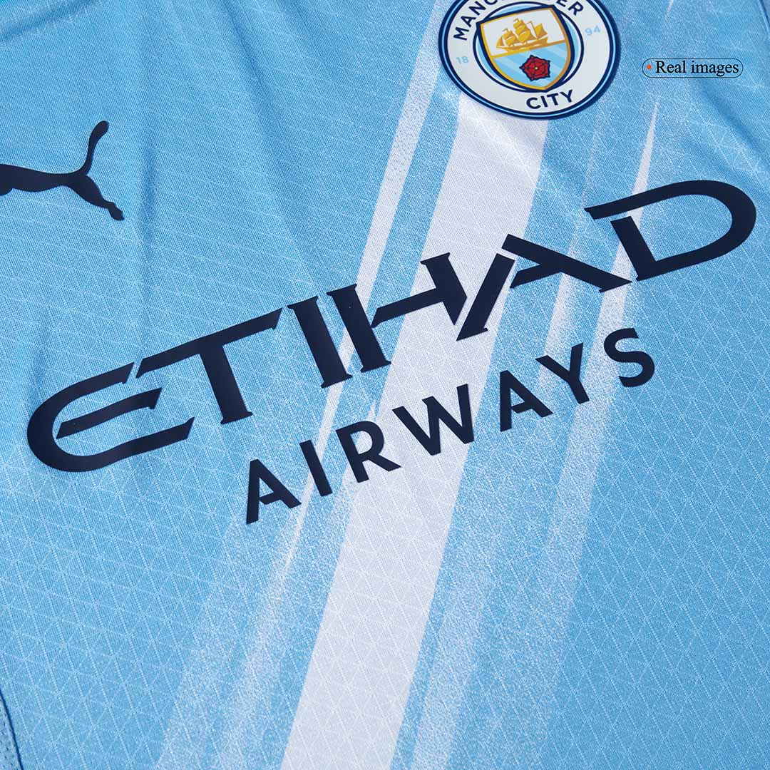 Manchester City Tröja DE BRUYNE #17 2025/26 Hemma Blå-7