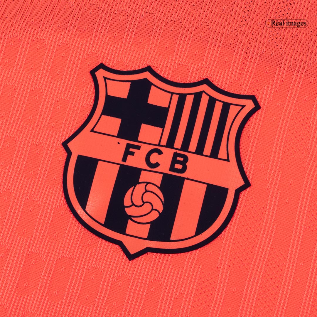Barcelona Tröja RASHFORD #14 2025/26 Tredje Orange - UCL-10