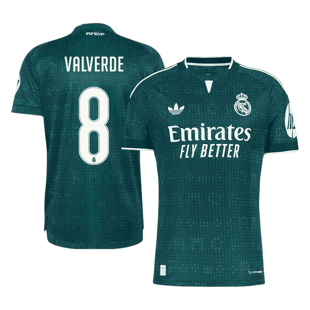 Real Madrid Tröja VALVERDE #8 2026/27 Borta Autentisk Grön