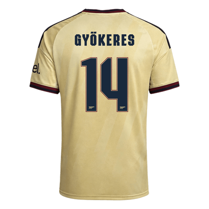 Arsenal Tröja GYÖKERES #14 2026/27 Tredje Autentisk Gul - UCL-3