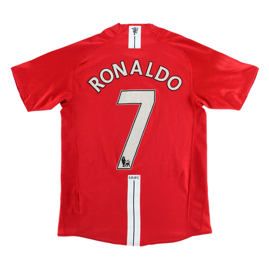 RONALDO #7 Manchester United Hemmatröja 2007/08 Retro Tröja
 Röd