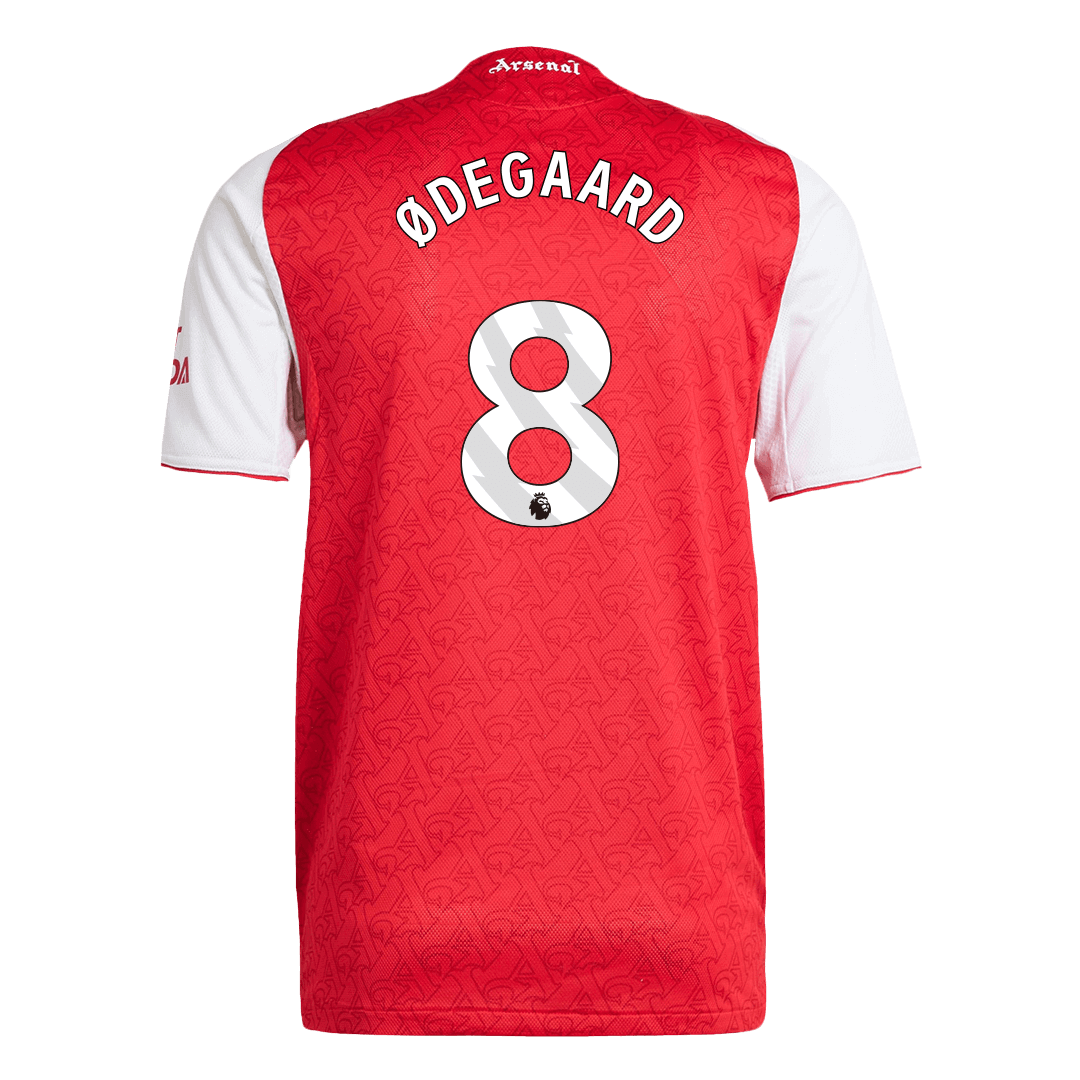 Arsenal Tröja ØDEGAARD #8 2025/26 Hemma Röd-12