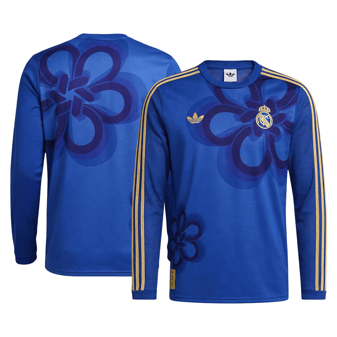 Real Madrid Tröja 2025/26 Långärmad Blå-9