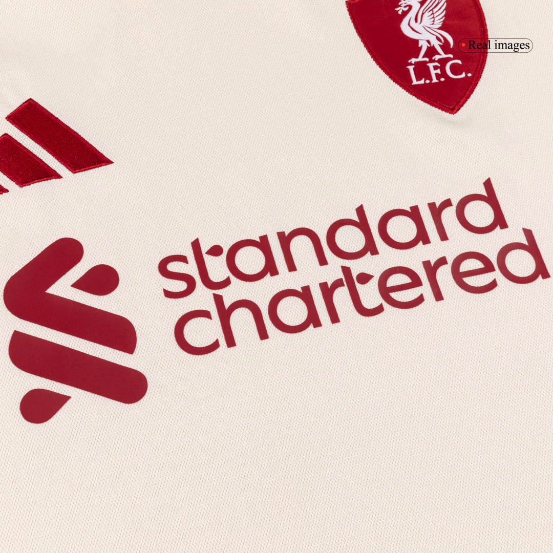 Liverpool Tröja 2025/26 Borta Långärmad Vit-6