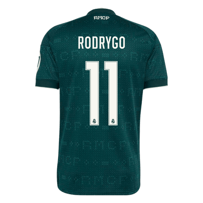 Real Madrid Tröja RODRYGO #11 2026/27 Borta Grön-3
