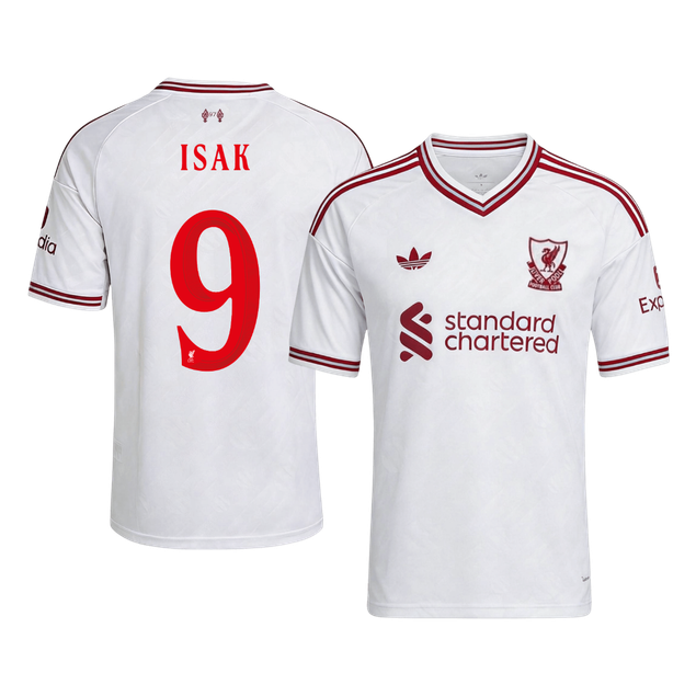 Liverpool Tröja ISAK #9 2026/27 Borta Vit - UCL