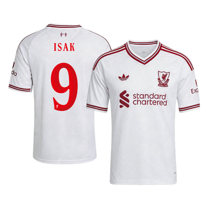 Liverpool Tröja ISAK #9 2026/27 Borta Vit - UCL