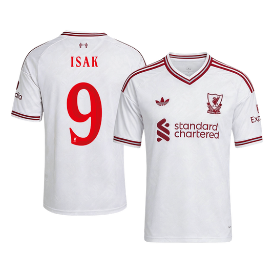 Liverpool Tröja ISAK #9 2026/27 Borta Vit - UCL