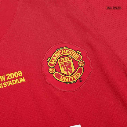 RONALDO #7 Manchester United Hemmatröja 2007/08 Retro Tröja
 Röd - UCL Final-4