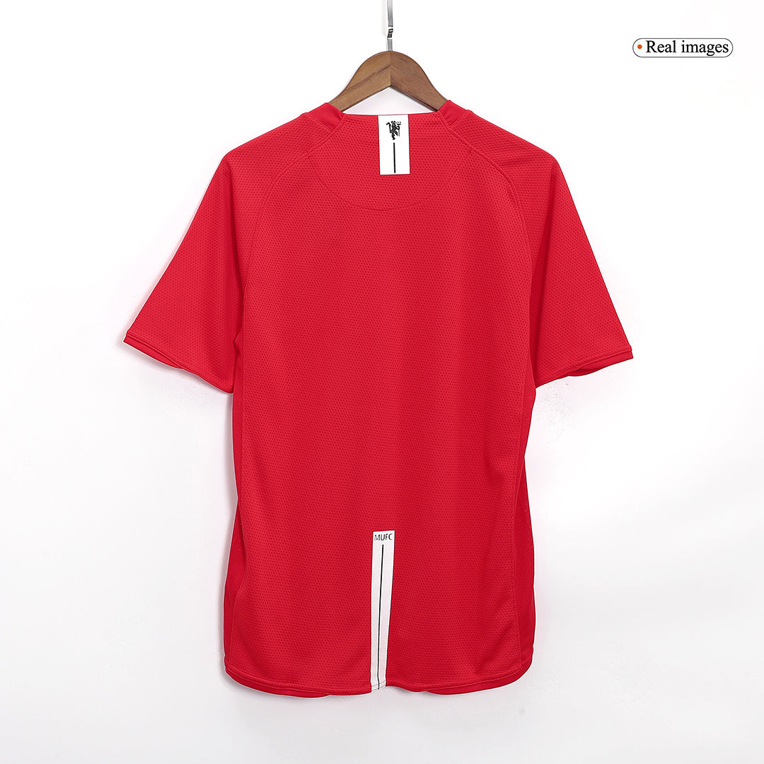 Manchester United Hemmatröja 2007/08 Retro Tröja-10