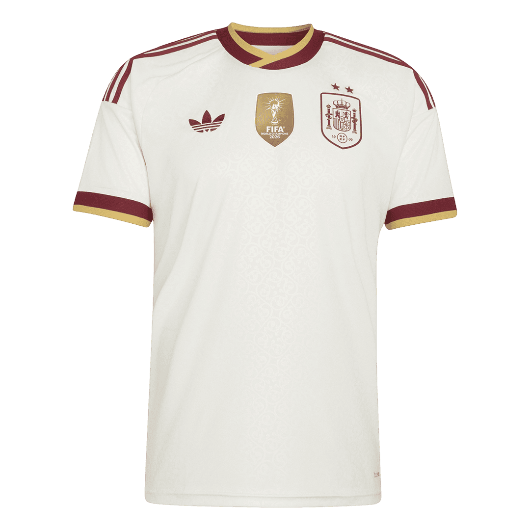 Spanien Tröja 2026 Borta Vit (2 Stjärnor)