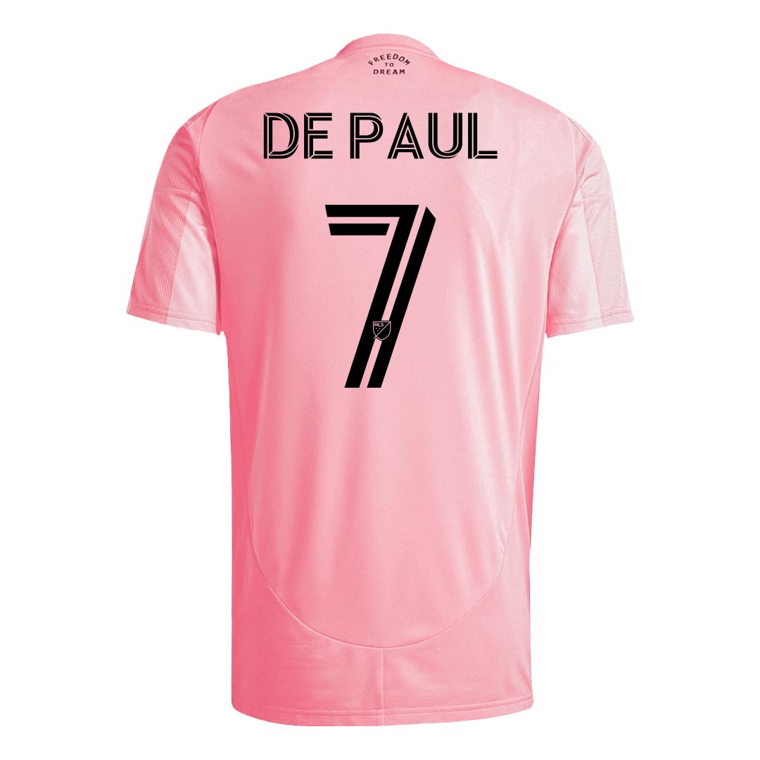 Inter Miami CF Tröja DE PAUL #7 2025 Hemma Rosa-2
