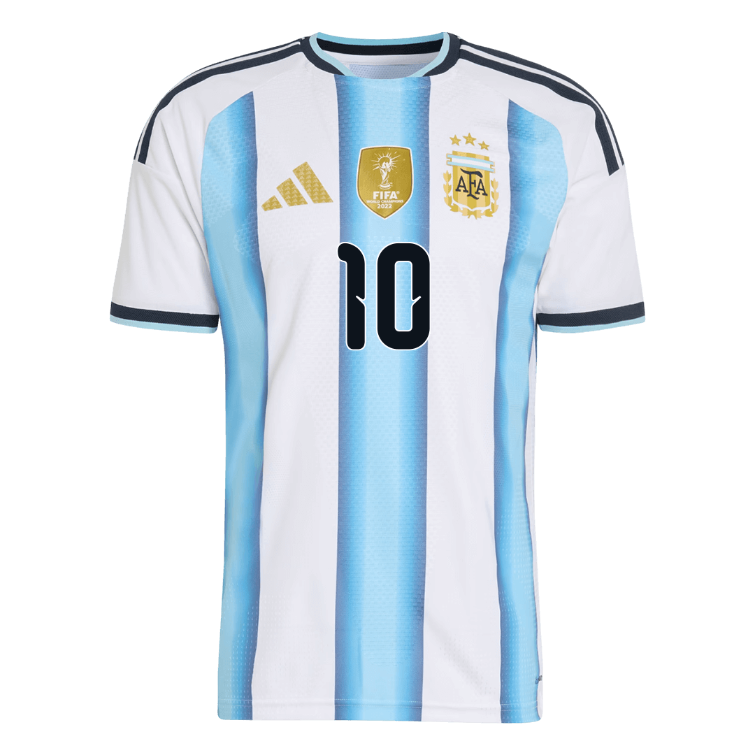 Argentina Tröja MESSI #10 2026 Hemma Autentisk Blå & Vit-2