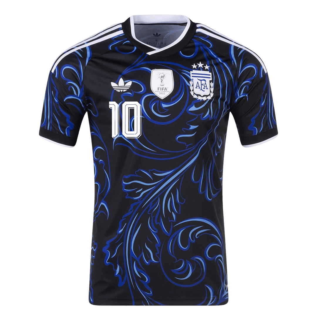 Argentina Tröja MESSI #10 2026 Borta Svart-8