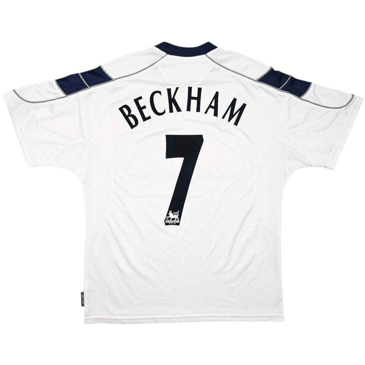 BECKHAM #7 Manchester United Bortatröja 2000/01 Retro Tröja
 Vit-9