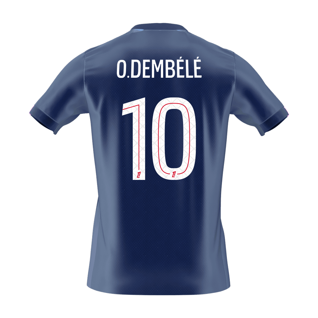 O.DEMBÉLÉ #10 PSG Tröja 2025/26 Hemma Premium Mörkblå-8