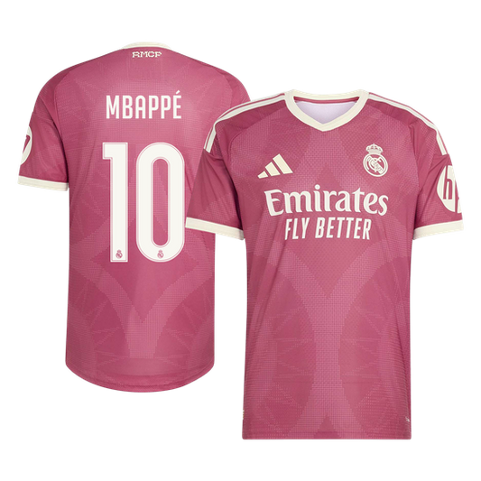 Real Madrid Tröja MBAPPÉ #10 2026/27 Tredje Autentisk Rosa