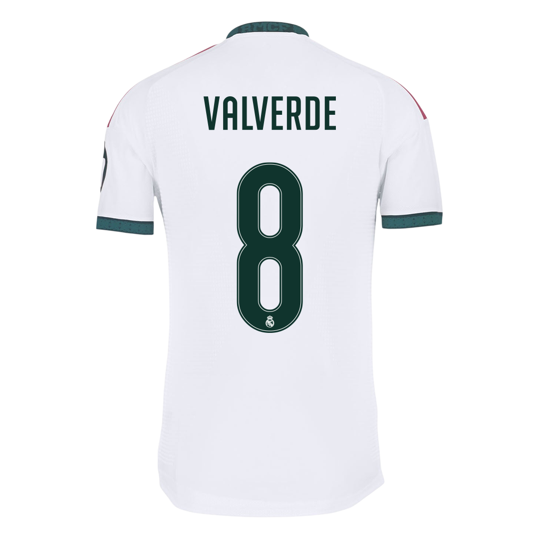 Real Madrid Tröja VALVERDE #8 2026/27 Hemma Autentisk Vit-3