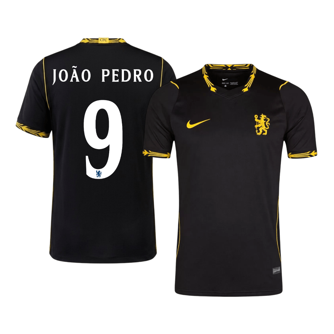 Chelsea Tröja JOÃO PEDRO #9 2026/27 Borta Svart - UCL