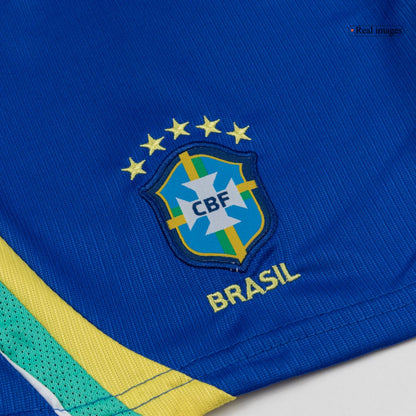 Brasilien Tröja 2026 Hemma Gul Barn-3