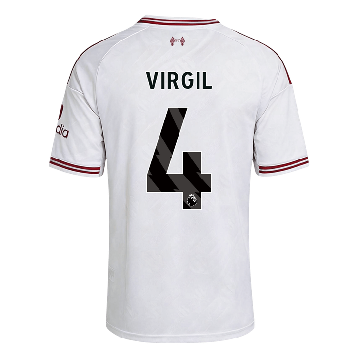 Liverpool Tröja VIRGIL #4 2026/27 Borta Vit-3