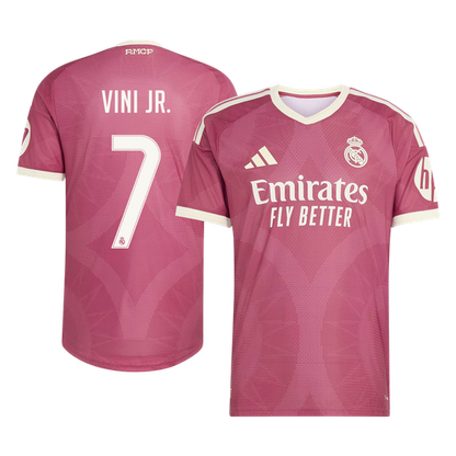 Real Madrid Tröja VINI JR. #7 2026/27 Tredje Autentisk Rosa