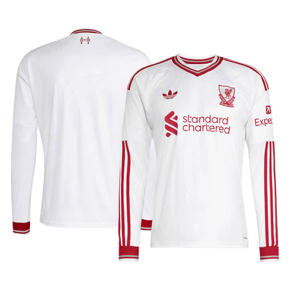 Liverpool Tröja 2026/27 Borta Långärmad Vit-2