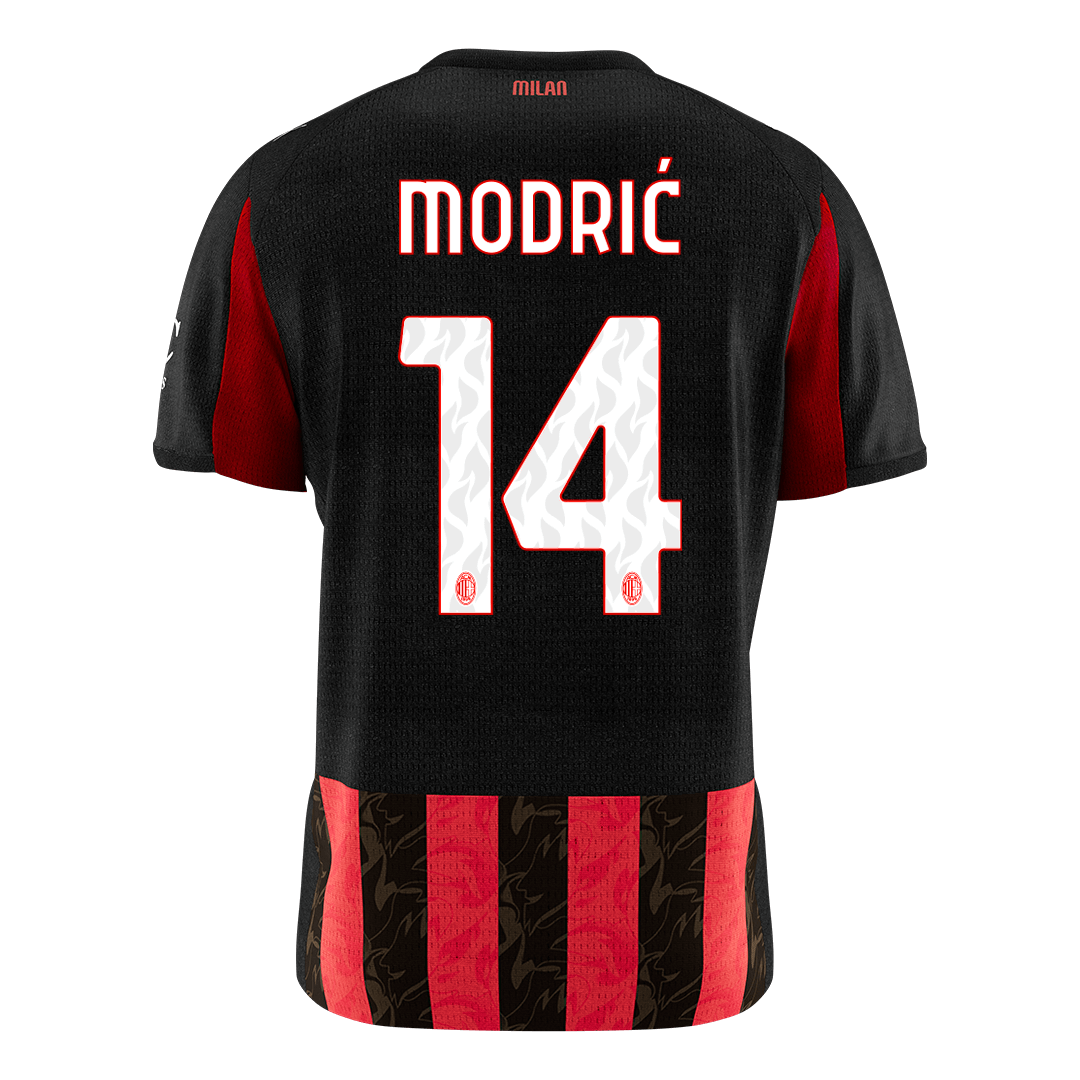 MODRIĆ #14 AC Milan Tröja 2025/26 Hemma Premium Röd & Svart