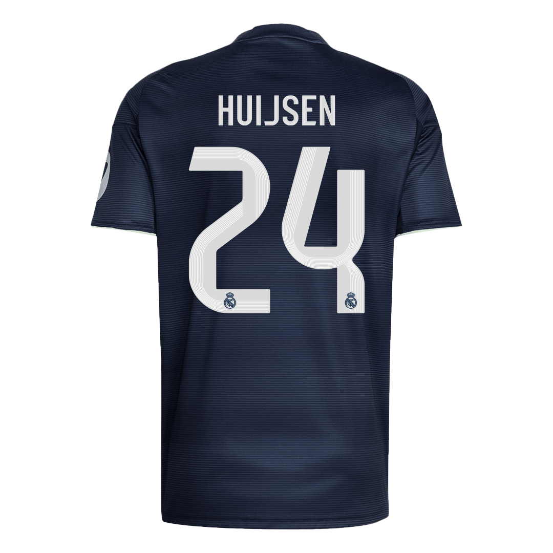 HUIJSEN #24 Real Madrid Tröja 2025/26 Borta Premium Mörkblå-11