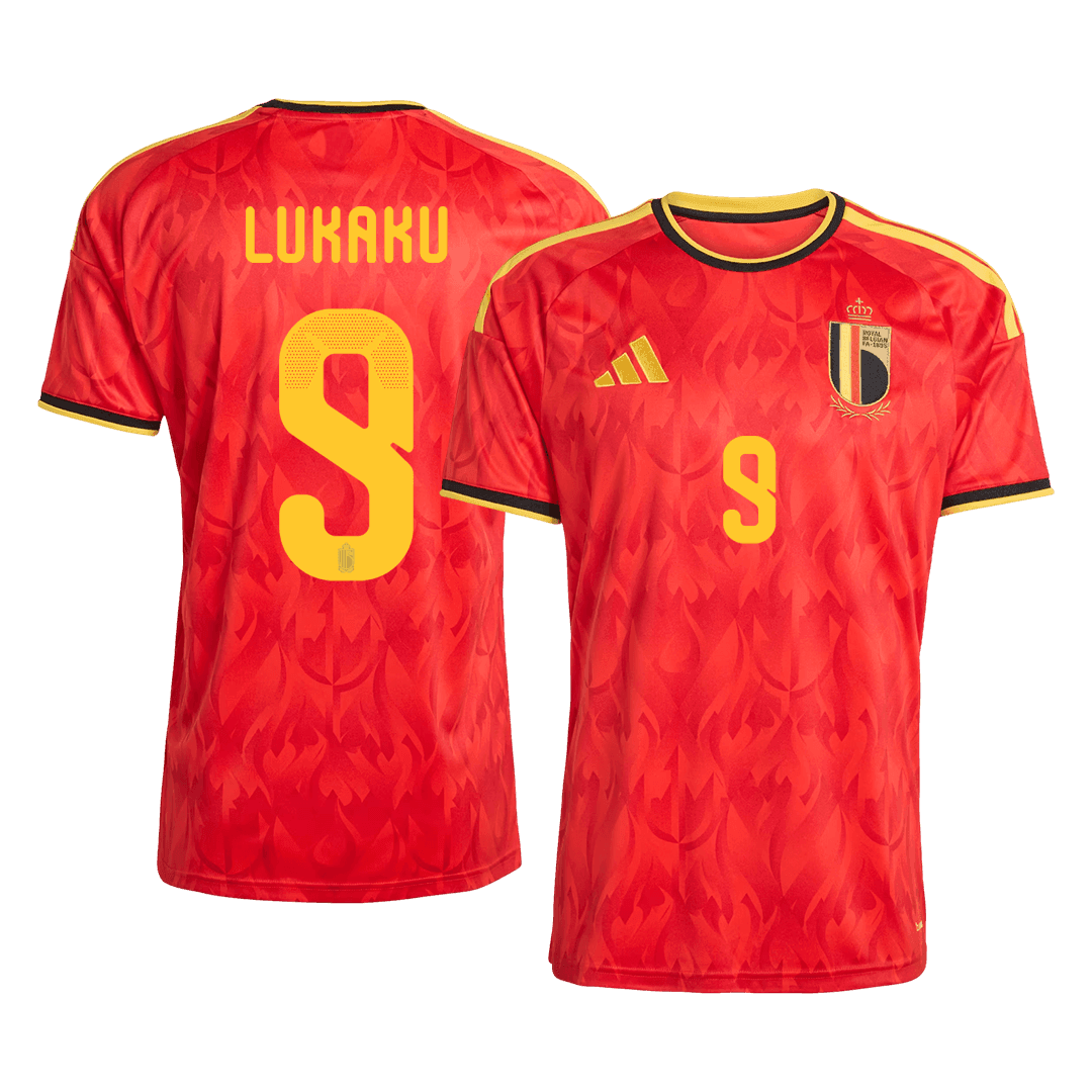 Belgien Tröja LUKAKU #9 2026 Hemma Röd