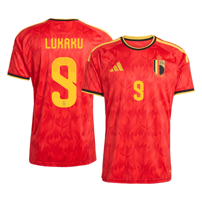 Belgien Tröja LUKAKU #9 2026 Hemma Röd