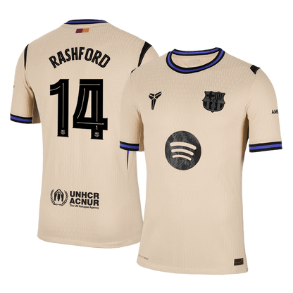 Barcelona Tröja RASHFORD #14 2025/26 Borta Gul - UCL