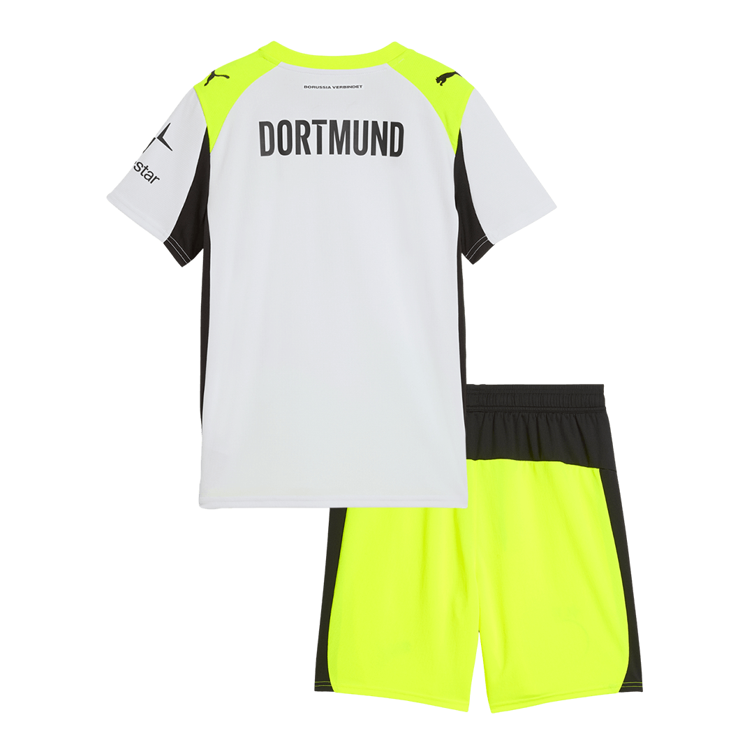 Borussia Dortmund Tröja 2025/26 Borta Grå Barn-14
