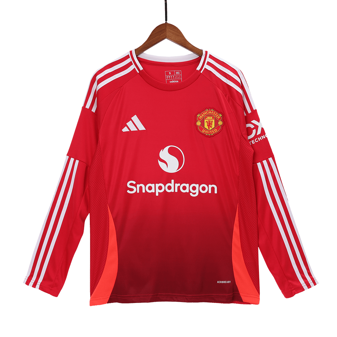 Manchester United Tröja 2024/25 Hemma Långärmad Röd-11